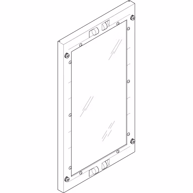 Piastra di copertura ABN 250x450 mm 1FB/3RE_Vetro chiuso con finestra di ispezione FAS13N