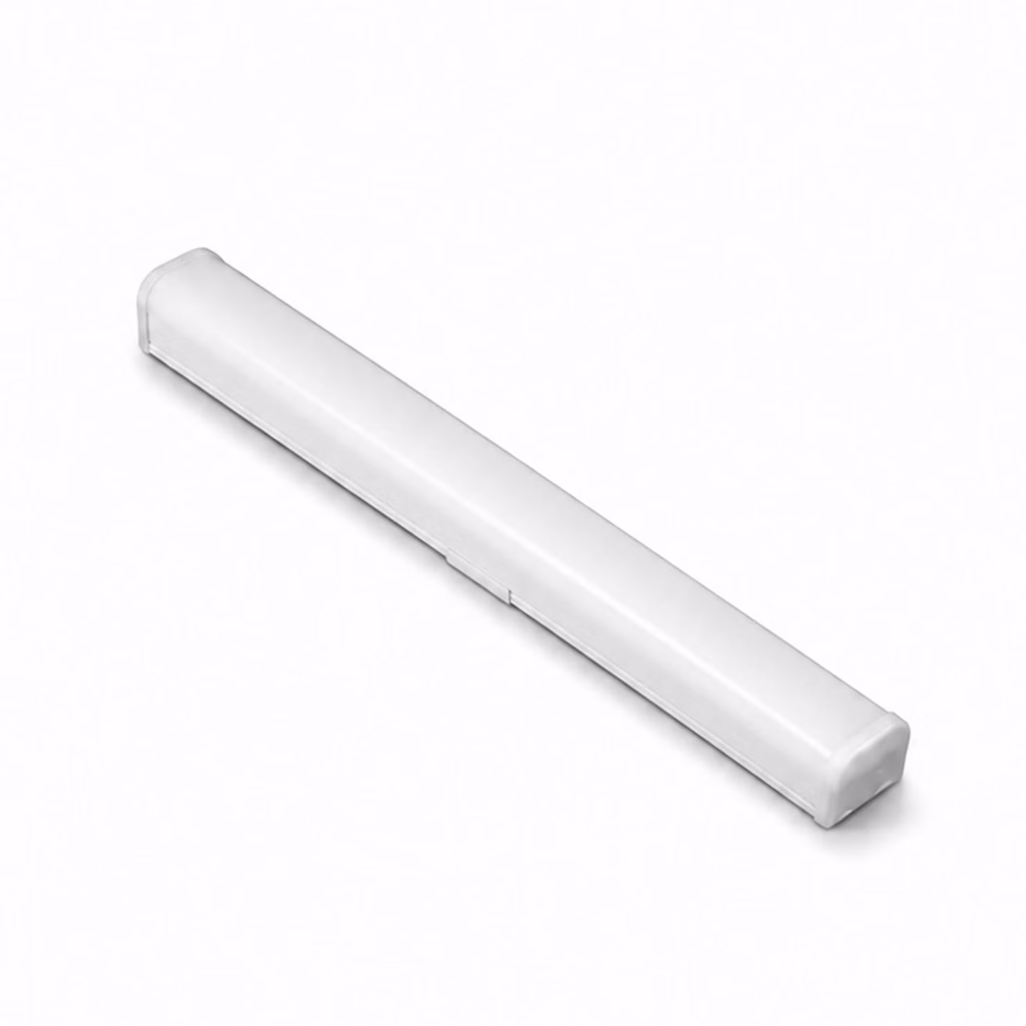 Striscia LED da 60 cm, 20W, 6000K, 2000 lumen, plafoniera a incasso bianca, collegabile, per parete e soffitto