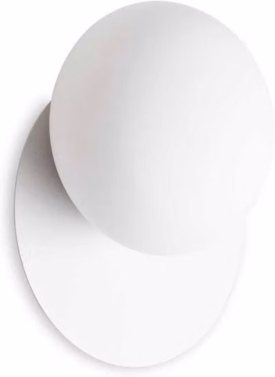 Applique Ideal Lux Ninfea bianca in metallo e vetro con luce LED warm white