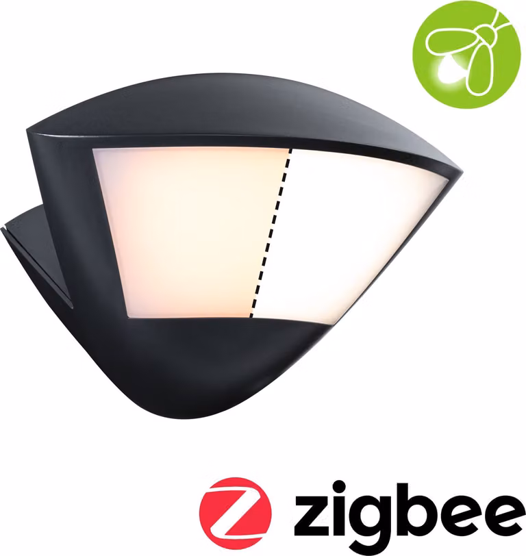 Paulmann Lampada da parete per esterni a LED Skyla Rilevatore di movimento a controllo crepuscolare (IR) amico degli insetti