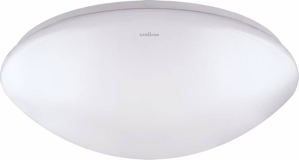 Bagno plafond moderno bianco convesso rotondo Ø32,5cm sensore di movimento interruttore dimmerabile colore neutro LED 16W LEON Struhm