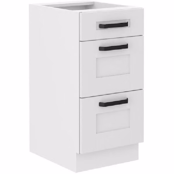 Mobile da cucina con cassetti LAILI - larghezza 40 cm, bianco