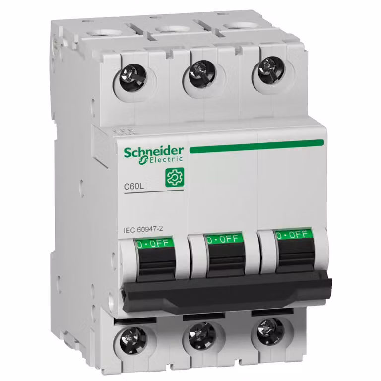 Schneider Electric Multi 9 Interruttore LS OEM C60L a 3 poli 25 A, caratteristica C, 25 kA, IEC 60947-2, M9F17325