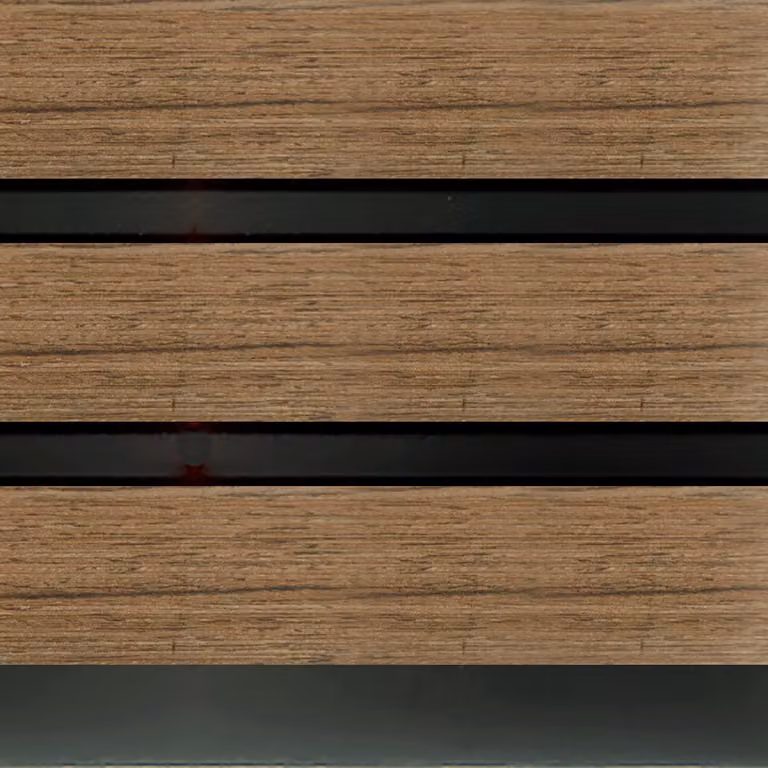 Pannelli Acustici Murali per Pavimentazione da Bagno - 2400mm x 300mm - Marrone (Natural Oak)