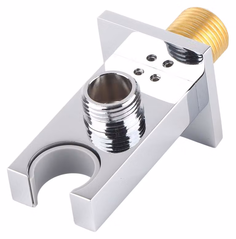 Supporto per doccetta – Realizzato in ottone – Montaggio a parete – Portadoccia manuale – Resistente – Doccia a pioggia – Supporto per doccetta