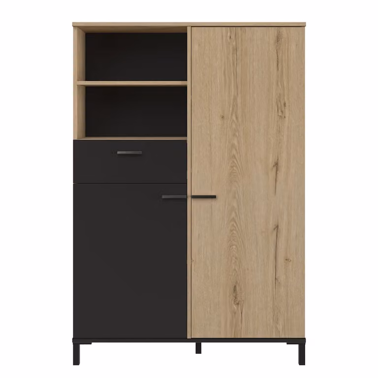 Calicosy - Mobile alto con 1 cassetto e 2 porte H150 cm - TRUST