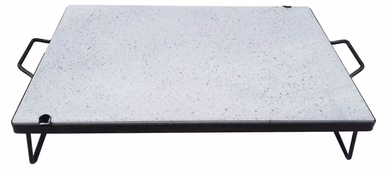 piastra in pietra lavica c/piedi 40x50x2 cm