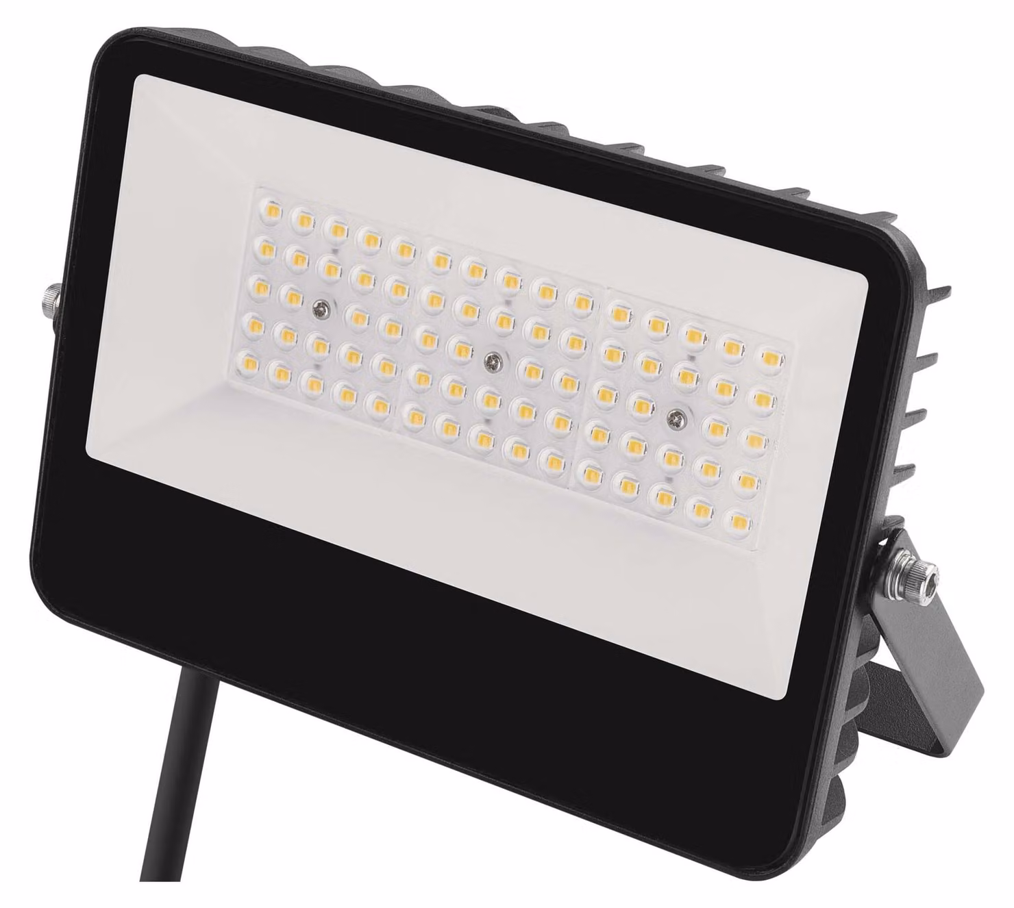 EMOS Faretto LED AVENO 48W, proiettore in alluminio impermeabile IP66 per ambienti umidi, interni ed esterni, luminosità 7200lm, bianco neutro 4000K, ZS2433