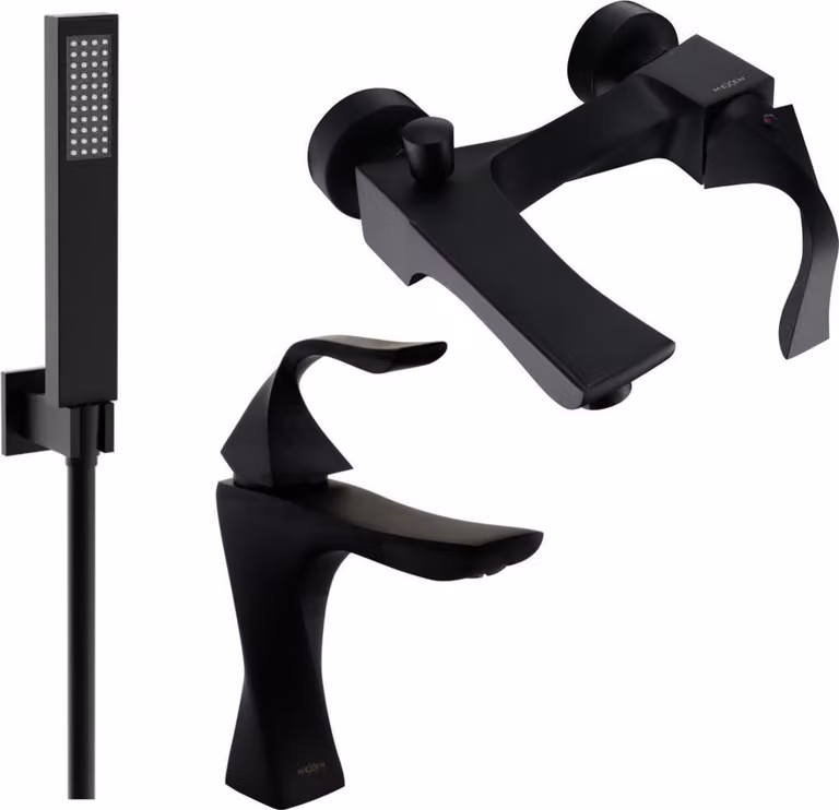 Mexen Estrella R02 set da bagno, nero - 72303R02-70