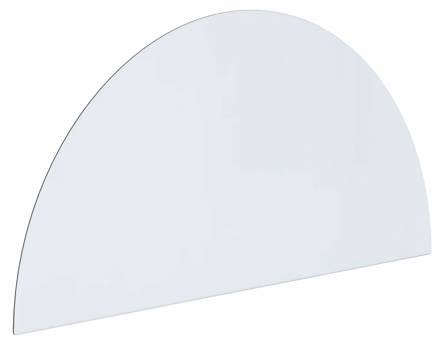 Piastra in vetro per camino Trasparente 1200 x 600 mm Vetro