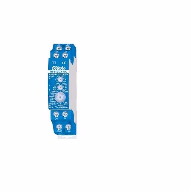 Relè temporizzato multifunzione ELTAKO, 18 funzioni, 1 contattore a potenziale zero, 10 A/250 V CA, 1 pz.