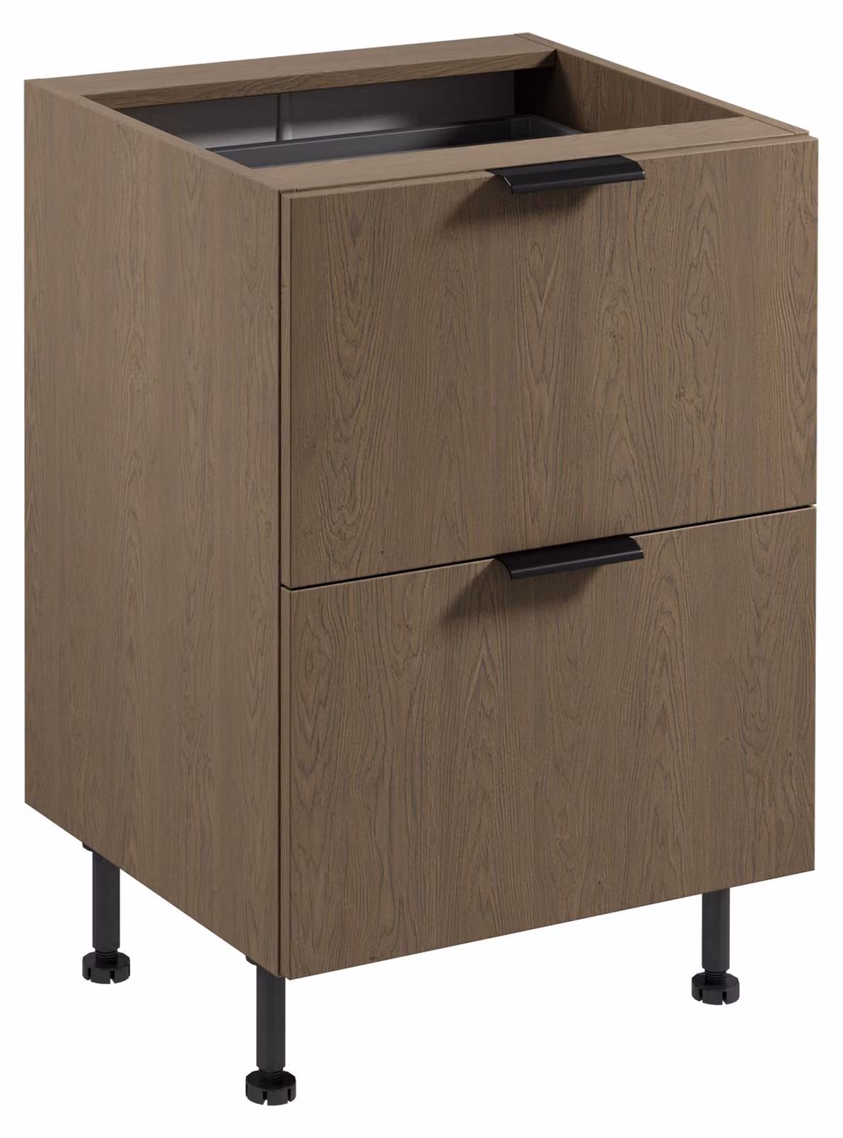 Mobile basso con cassetti SALERNO - larghezza 60 cm, colore Baltic Storm + credenza GRATUITA