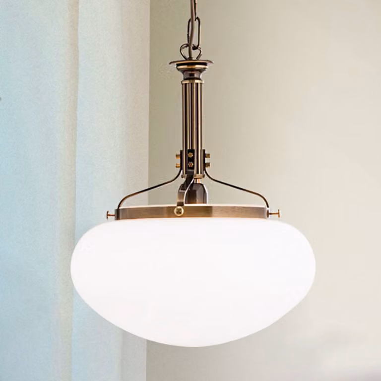 ORION Lampada a sospensione DELIA, dimmerabile, Bronzo / Ottone antico, Soggiorno / Sala da pranzo, Metallo, Antico, Lampada a sospensione