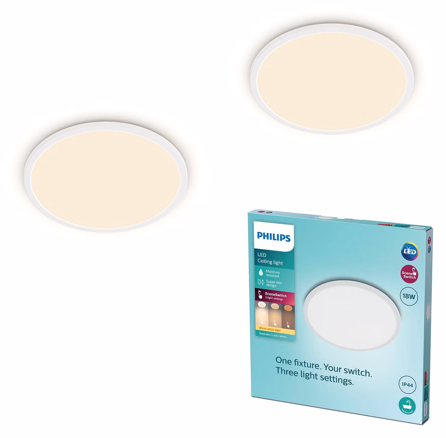 Philips Superslim CL550 SS RD 18W 27K W WVIP4406
