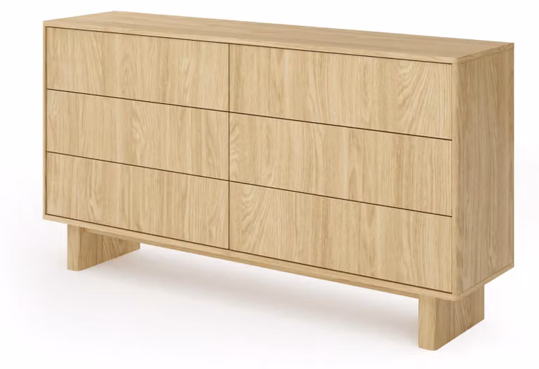 Comodino, legno di quercia oliato, dimensioni: 153,5 x 82,6 x 38,1 cm