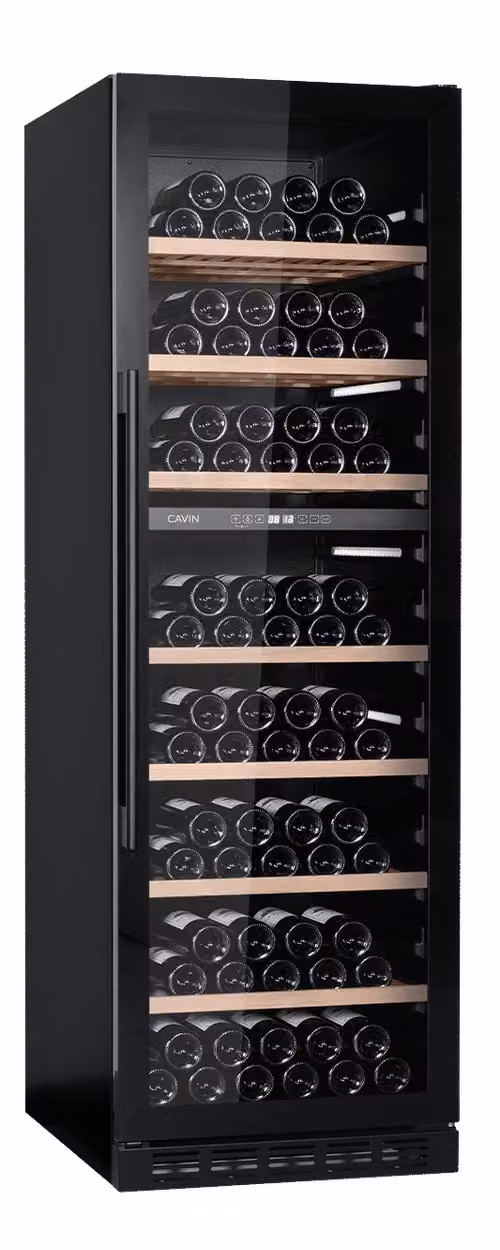 Cantinetta vino da incasso - Arctic Collection 151D Fullglass black - Cavin