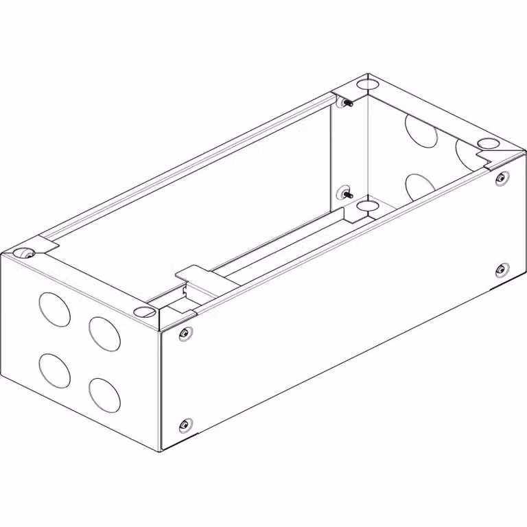 Base ABN RAL 7022 L 590 x H 200 x P 280 mm UF220