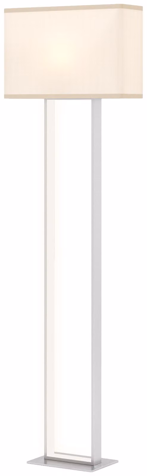 Lampada da terra a LED HOMCOM con paralume in lino, 3 tonalità di luce