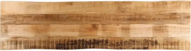 Piano Tavolo Bordi Vivi 160x40x3,8 cm Legno di Mango Grezzo 370688