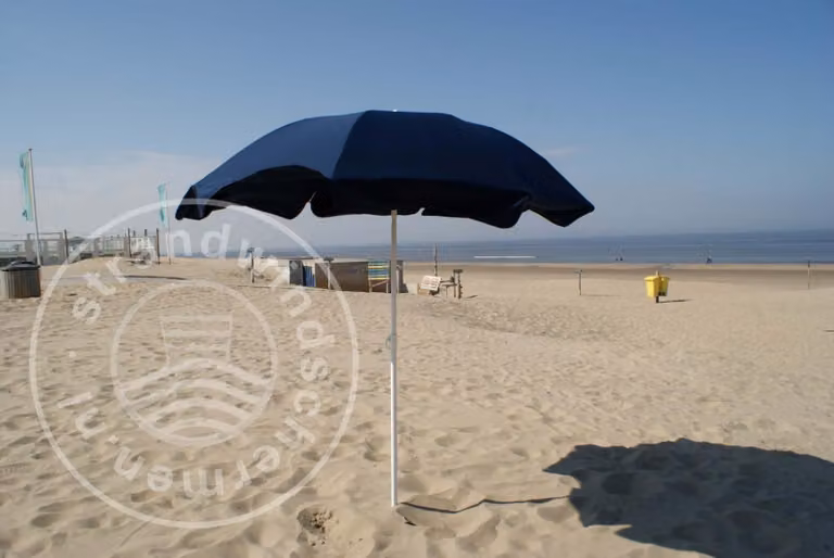 Ombrellone da spiaggia a tinta unita blu scuro in Poliacrilico Ø 180 cm ombrellone da campeggio