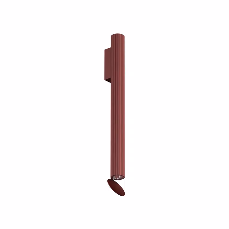 Flos - Flauta H500 Riga - Lampada da parete o soffitto - Rosso Rubino