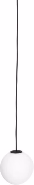 Lampada a sospensione magnetica Maxlight con globo opale LED 5,4W DALI dimmabile, disponibile in bianco o nero