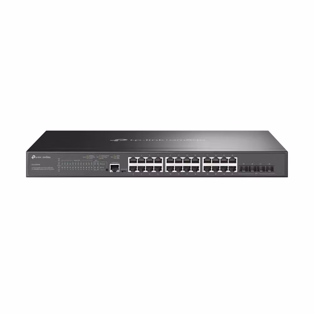 Switch di rete gestito TP-Link Omada SG3428XMP L2+ Gigabit Ethernet con supporto PoE, Nero – 2