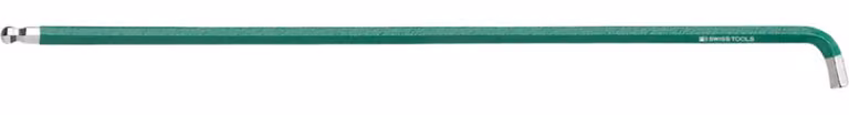 PB Swiss Tools Cacciavite angolare esagonale, lungo, con testa sferica e gambo corto, verniciato a polvere, 2 mm