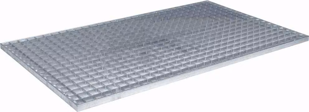Grata Argento 30 x 30 x 2 cm Acciaio Zincato a Caldo