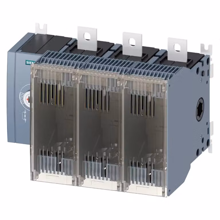 Sezionatore Siemens con fusibile da 400 A, serie 4, a 3 poli per fusibile NH misura 1 3KF43400LF11
