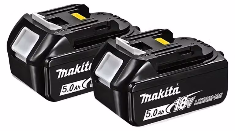 Batterie, capacità 5,0 Ah, design leggero, 2 batterie