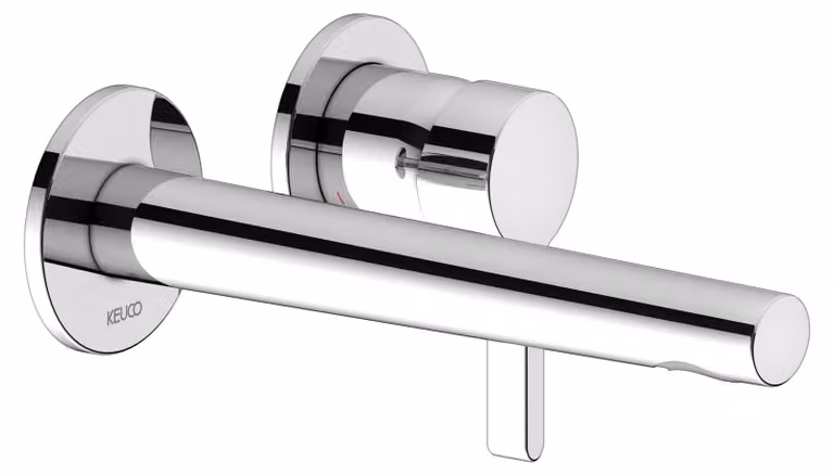 KEUCO EDITION 400 Mitigeur monocommandé pour lavabo, encastré, avec limiteur de température, saillie 197mm, 51516010200, 51516010200