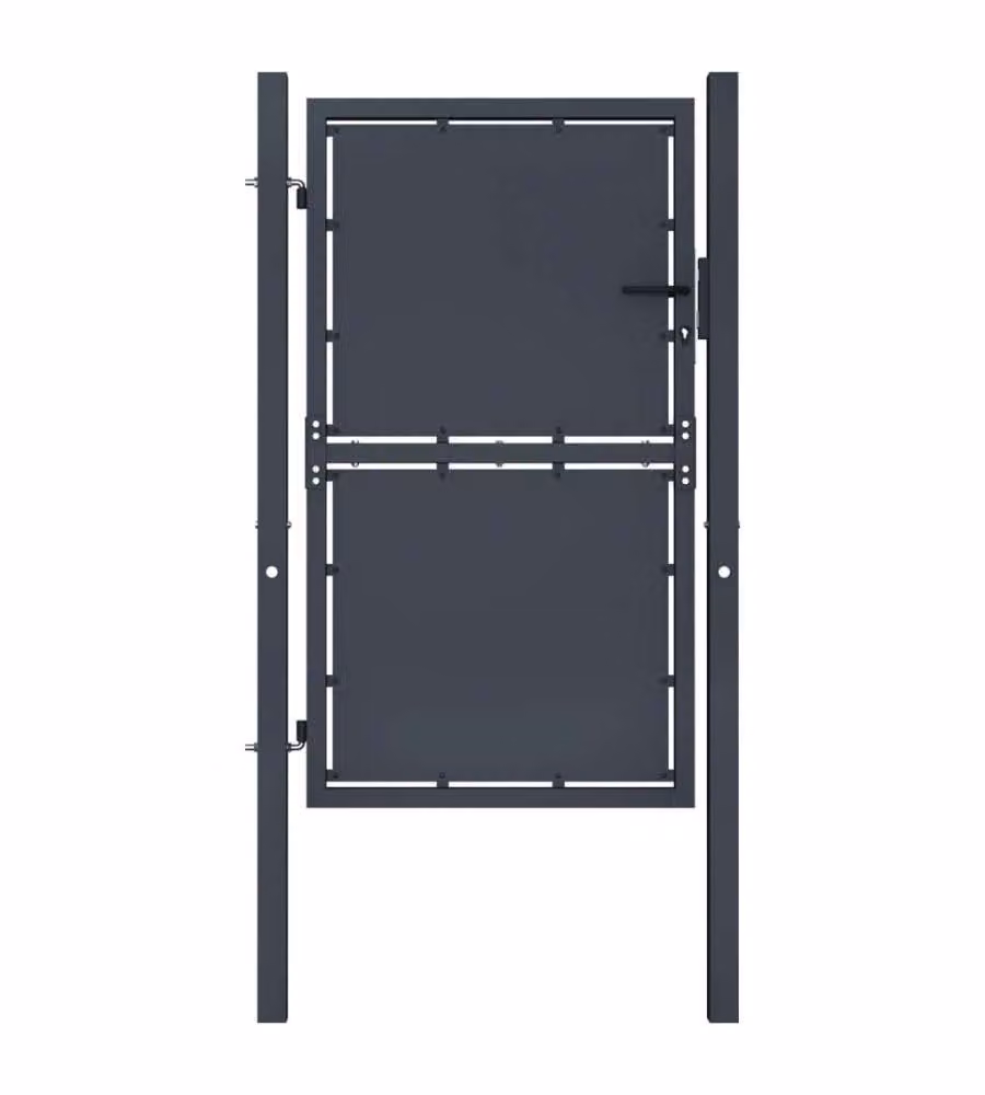 Cancello per Giardino in Acciaio 100x150 cm Antracite