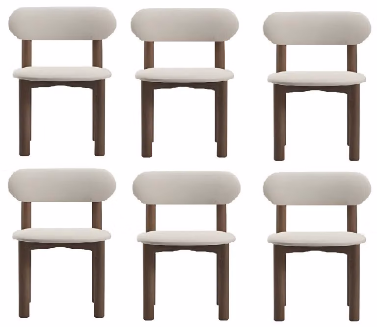 Stuhl-Set – Weißer Esszimmerstuhl und Gepolsterter Stuhl für Ihr Esszimmer
