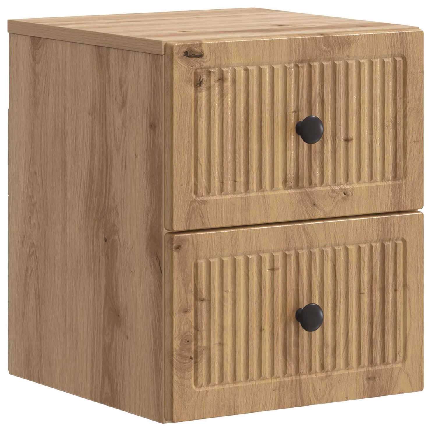 Mobiletto da notte a muro Rovere Artigianale 33 x 34,5 x 40 cm