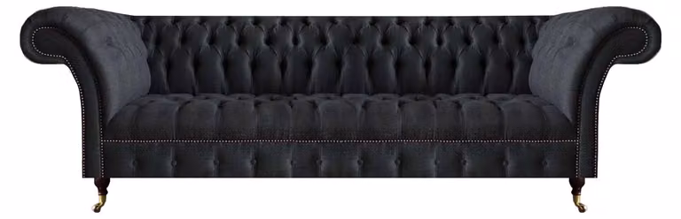 Modernes Schwarzes Sofa Wohnzimmer Designer Couch Luxuriöse Sitzmöbel