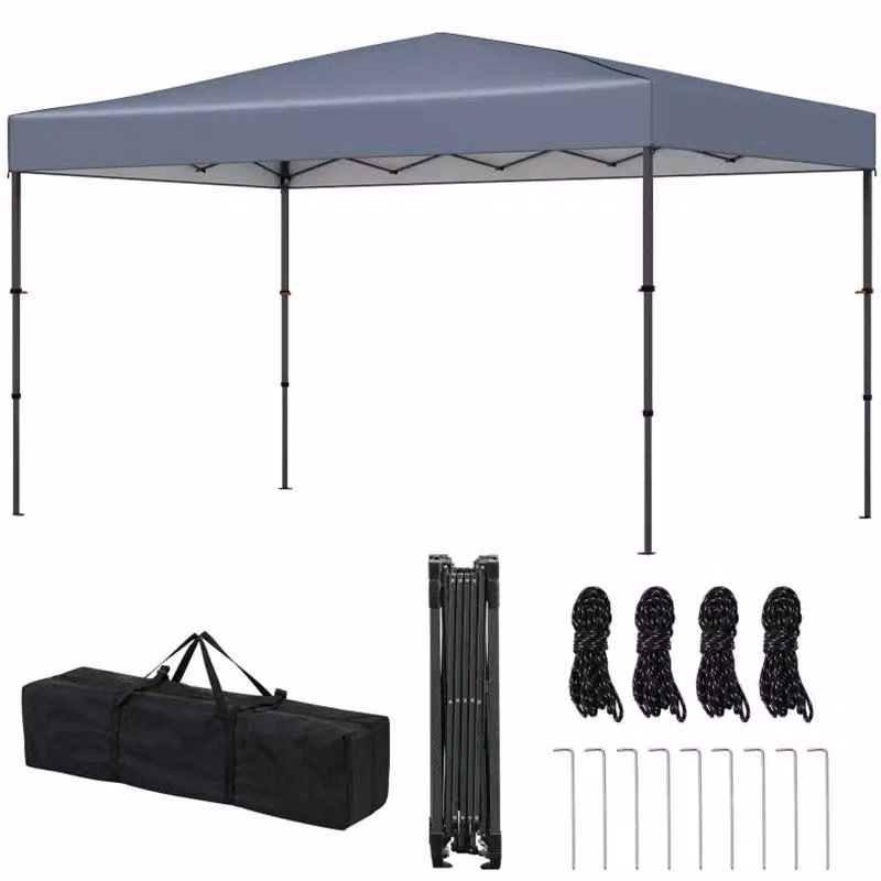 Tenda da giardino con borsa per il trasporto, modello NP12554GR, dimensioni 365 x 225 cm, colore grigio