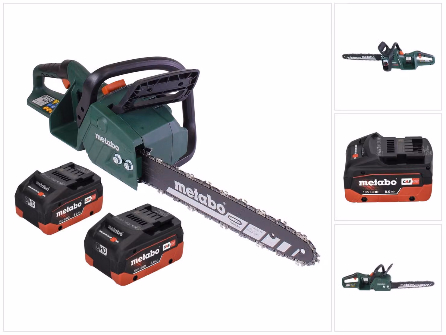 Metabo MS 36-18 LTX BL 40 36 V ( 2x 18 V ) 40 cm 22 m/s trimmer a batteria senza spazzole + 2x 8,0 Ah batteria - senza caricabatterie