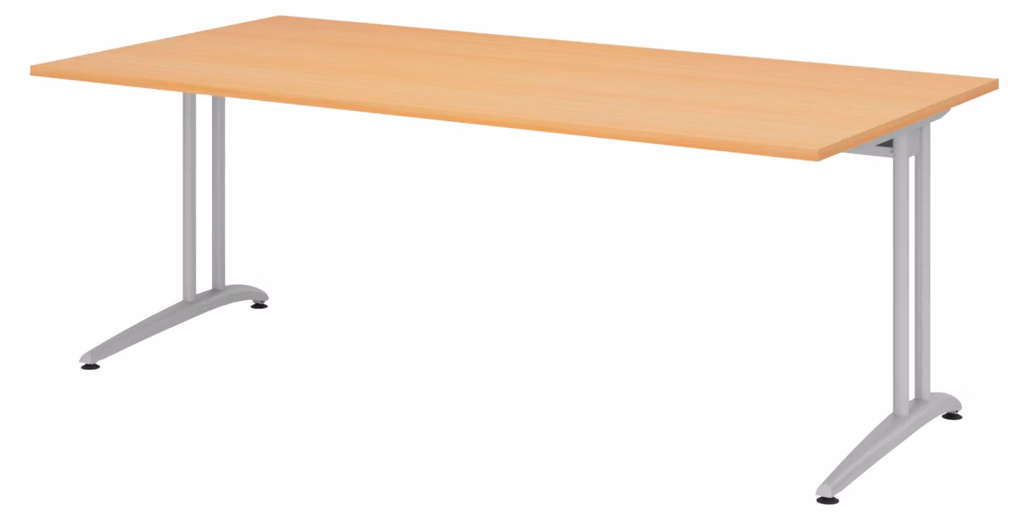bümö Scrivania Serie B - Decorazione: faggio, dimensioni: 200 x 100 cm