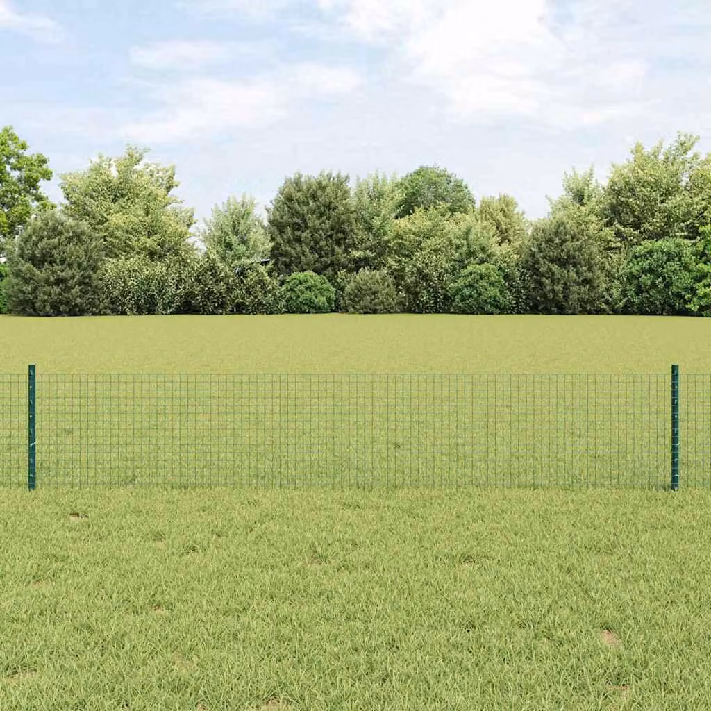 Maison Exclusive - Recinzione con Posto Verde 0,4 x 10 m Acciaio e PVC