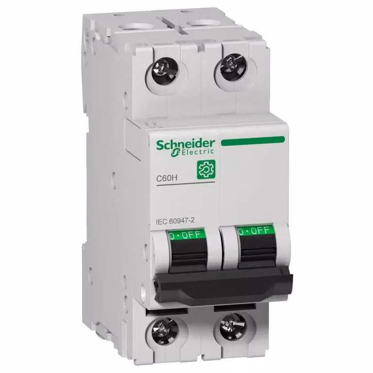 Schneider Electric Multi 9 Interruttore LS OEM C60H a 2 poli, 10 A, caratteristica C, 15 kA, IEC 60947-2, M9F14210
