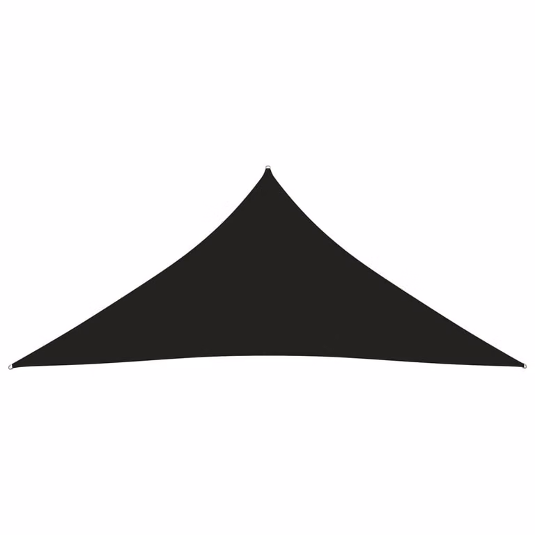 The Living Store Tenda da sole in tessuto Oxford Triangolare 4x5x5 m Nero