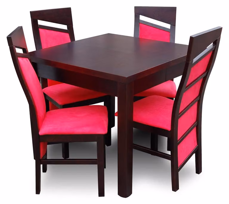 Lehnstühle Design Ess Tisch + 4 Stühle Set Garnitur Zimmer Gruppe 5 tlg. Tische