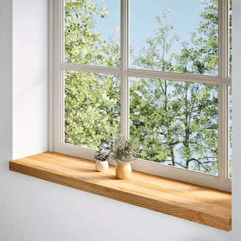 Davanzali 2 pz Marrone Chiaro 110x25x2cm Legno Massello Rovere