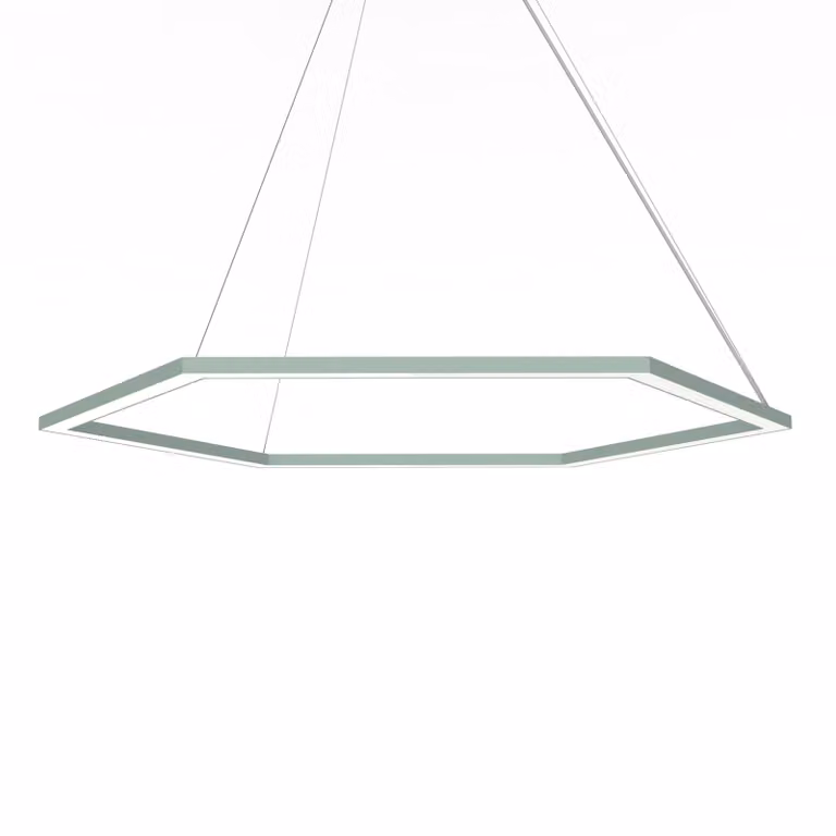 Lampada A Sospensione Esagono D90 Monocolore Opaca