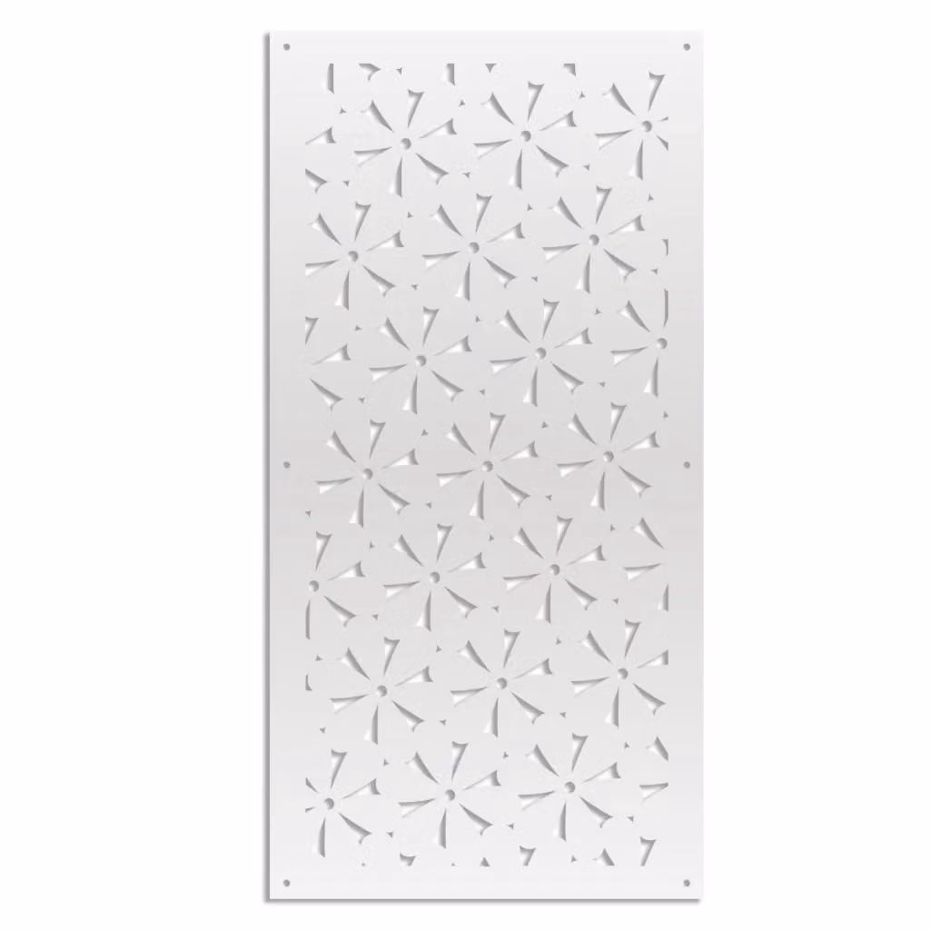 Signorbit DAISY Pannello in PVC traforato parasole bianco L: 98 cm, H: 198 cm – 2