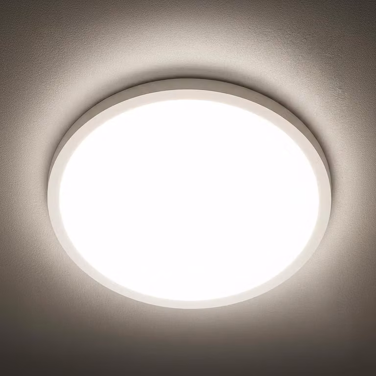 Plafoniera a led 4300lm lampada piatta soffitto 36W 37CM bianco naturale ultrasottile rotonda bianca Plafoniera a led cucina soggiorno balcone corridoio bagno camera da letto