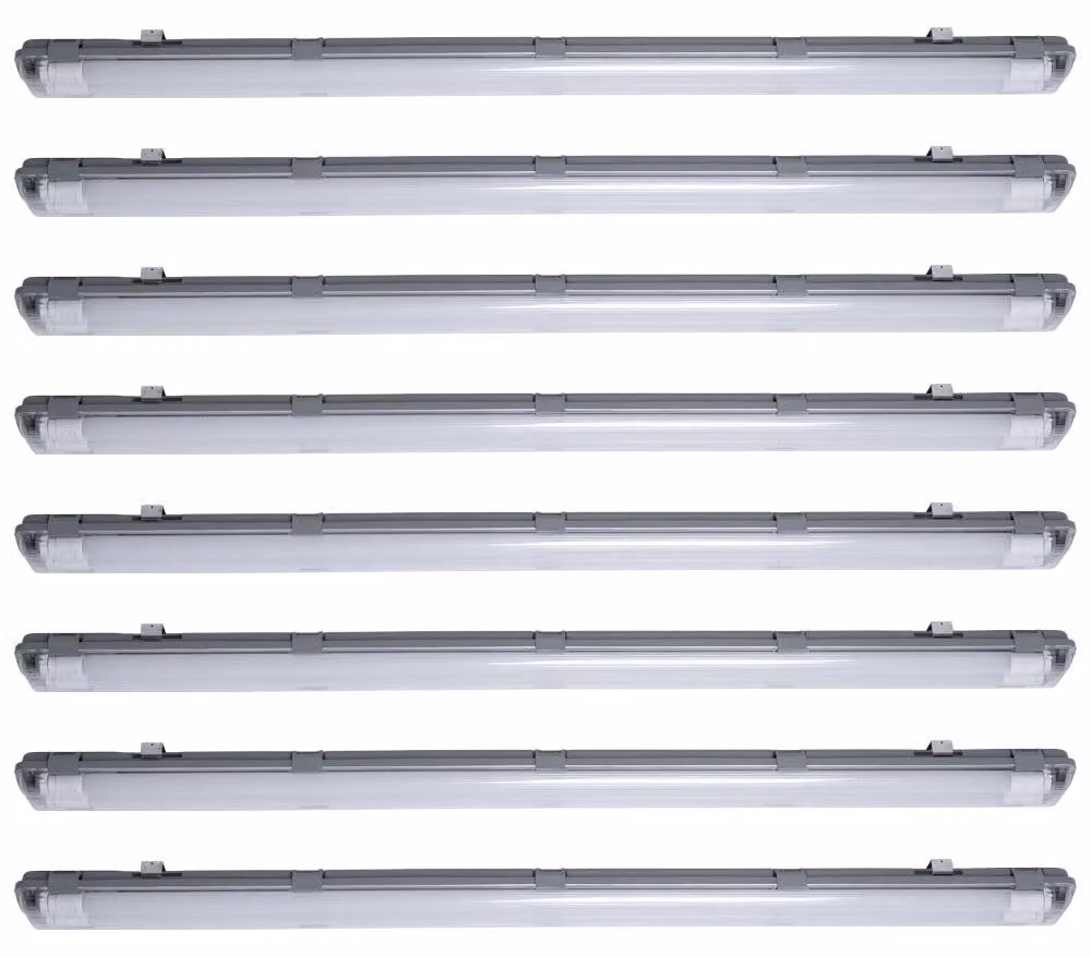 set di 8 luci di diffusione a LED, 4000 lumen, bianco freddo, L 156 cm VT-15022
