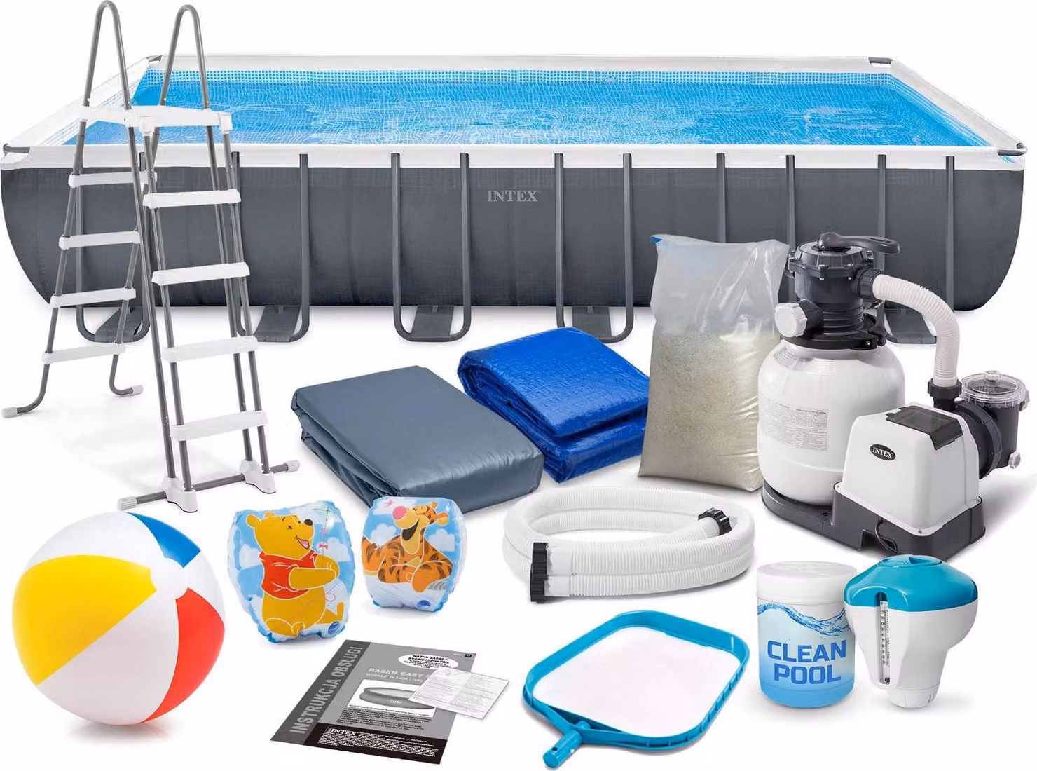Piscina da giardino a cremagliera 732 x 366 x 132 cm 18in1 INTEX 26364