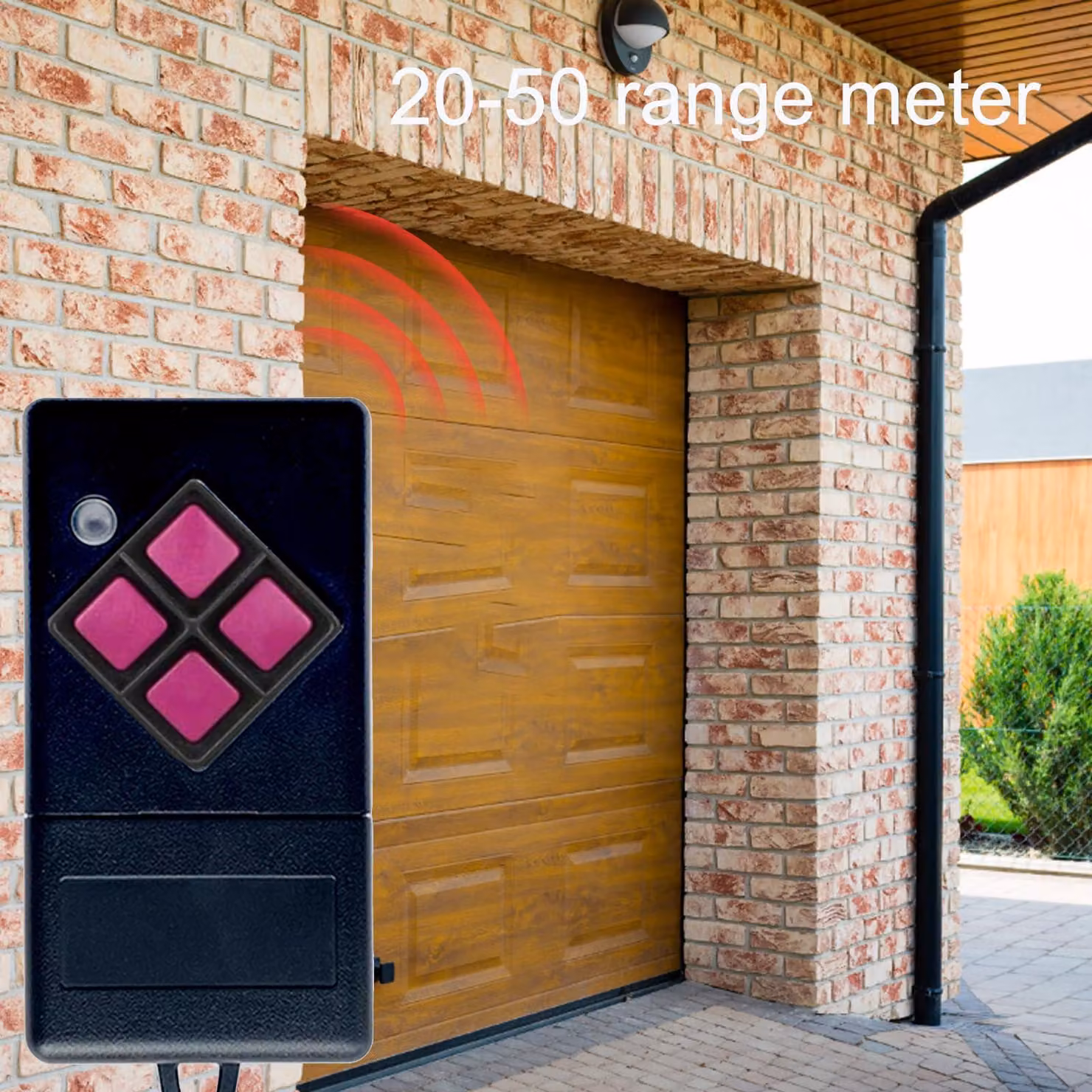 Trasmettitore a radiofrequenza Garagedeuropener compatibile con i modelli MAHS433-01, MAHS433-04, frequenza 433,92 MHz, confezione singola, per porte da garage
